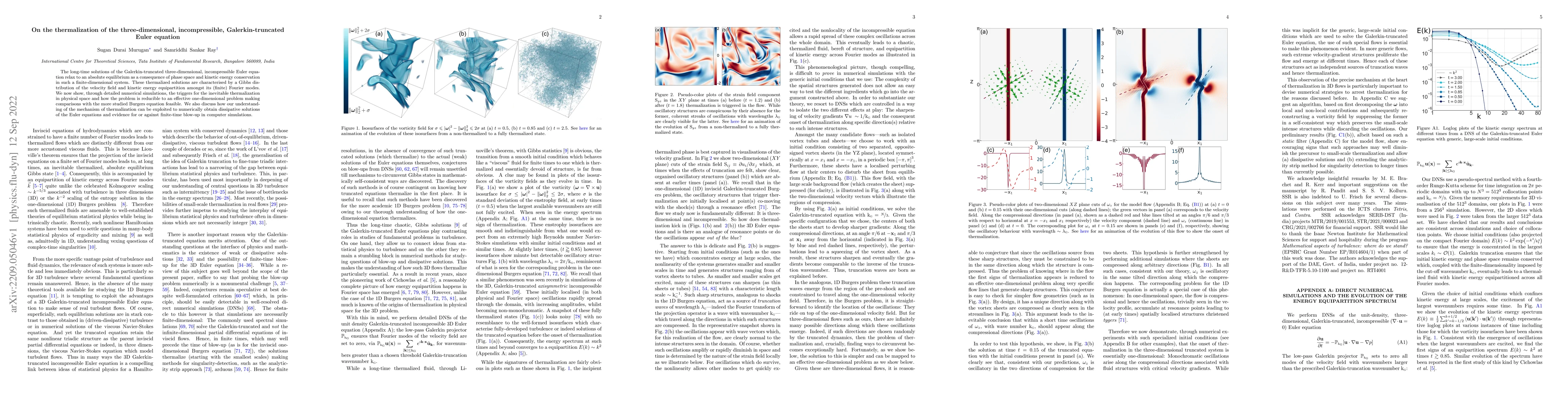 Thumbnail for On the thermalization of the three-dimensional, incompressible,
  Galerkin-truncated Euler equation
