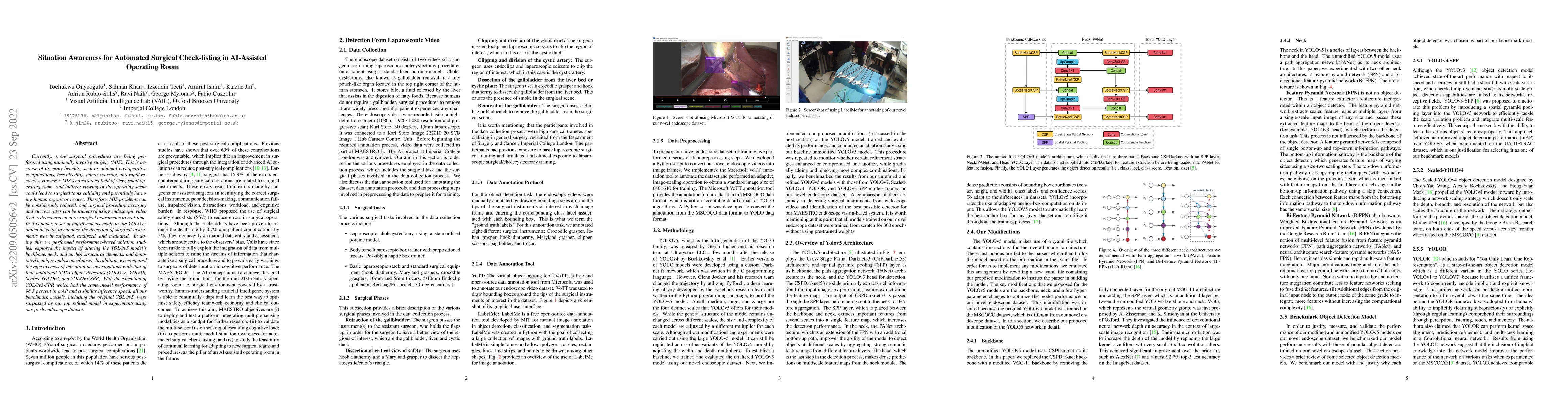 Thumbnail for Situation Awareness for Automated Surgical Check-listing in AI-Assisted
  Operating Room