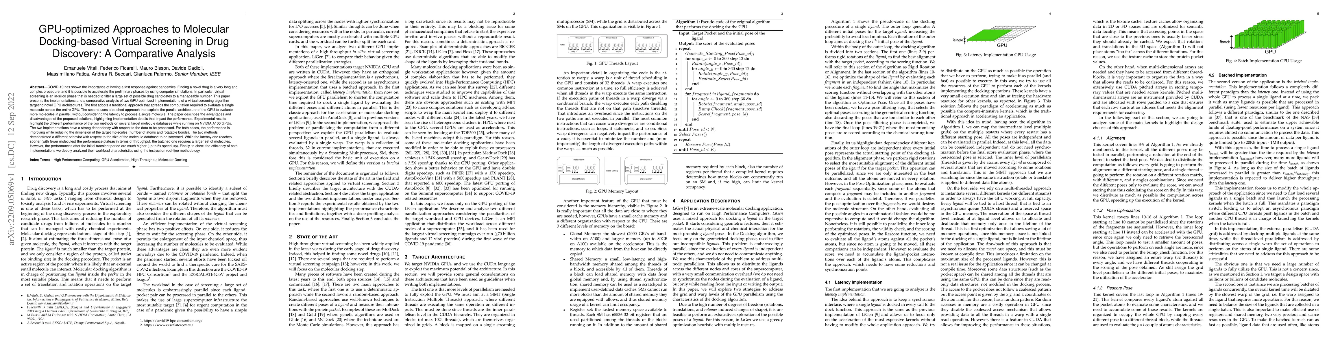 Thumbnail for GPU-optimized Approaches to Molecular Docking-based Virtual Screening in
  Drug Discovery: A Comparative Analysis