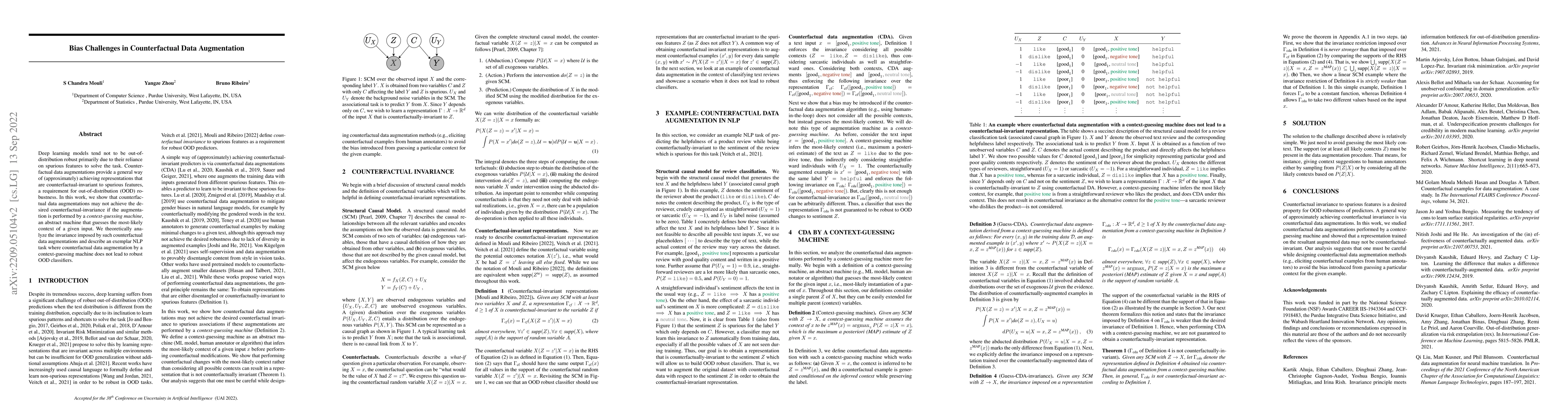 Thumbnail for Bias Challenges in Counterfactual Data Augmentation