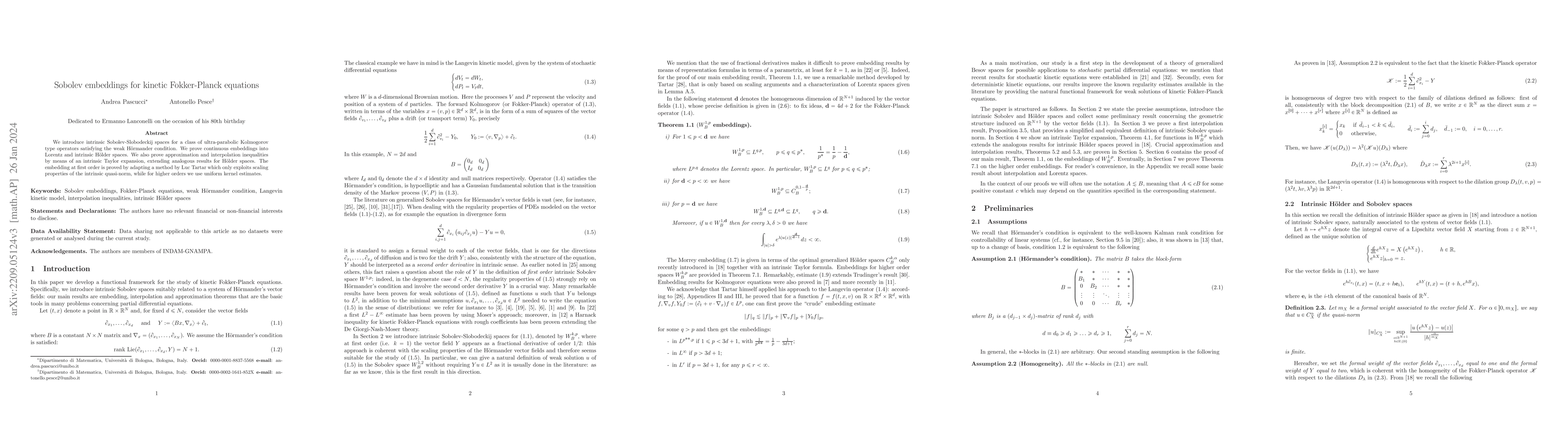 Thumbnail for Sobolev embeddings for kinetic Fokker-Planck equations