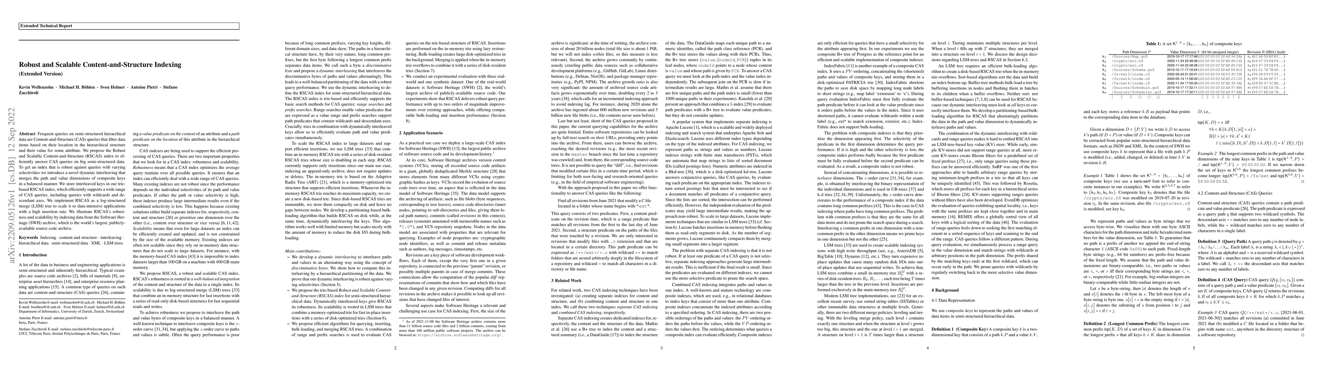 Thumbnail for Robust and Scalable Content-and-Structure Indexing (Extended Version)