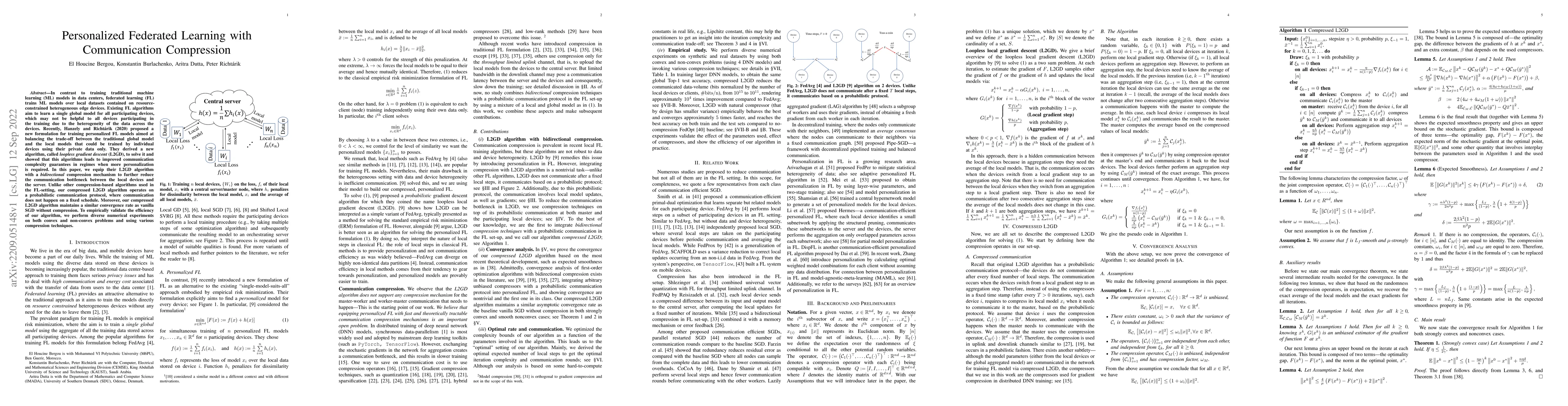 Thumbnail for Personalized Federated Learning with Communication Compression