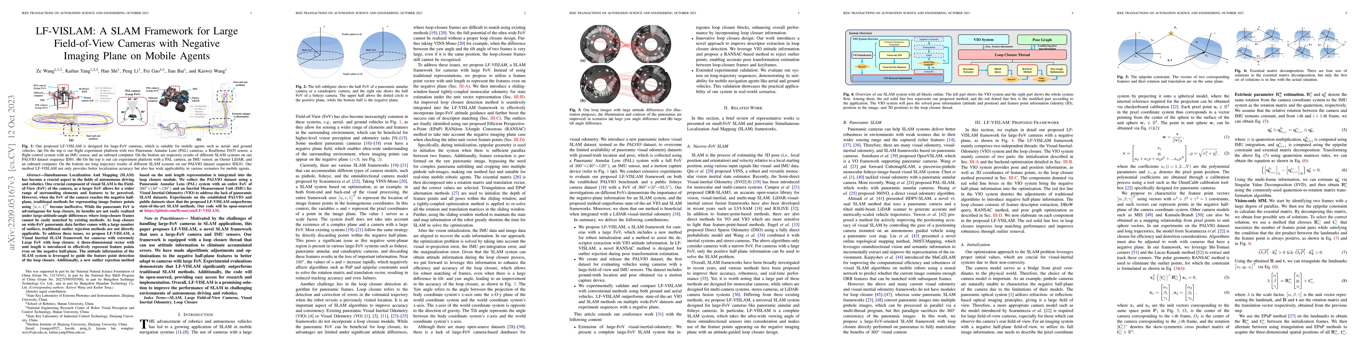 Thumbnail for LF-VISLAM: A SLAM Framework for Large Field-of-View Cameras with
  Negative Imaging Plane on Mobile Agents