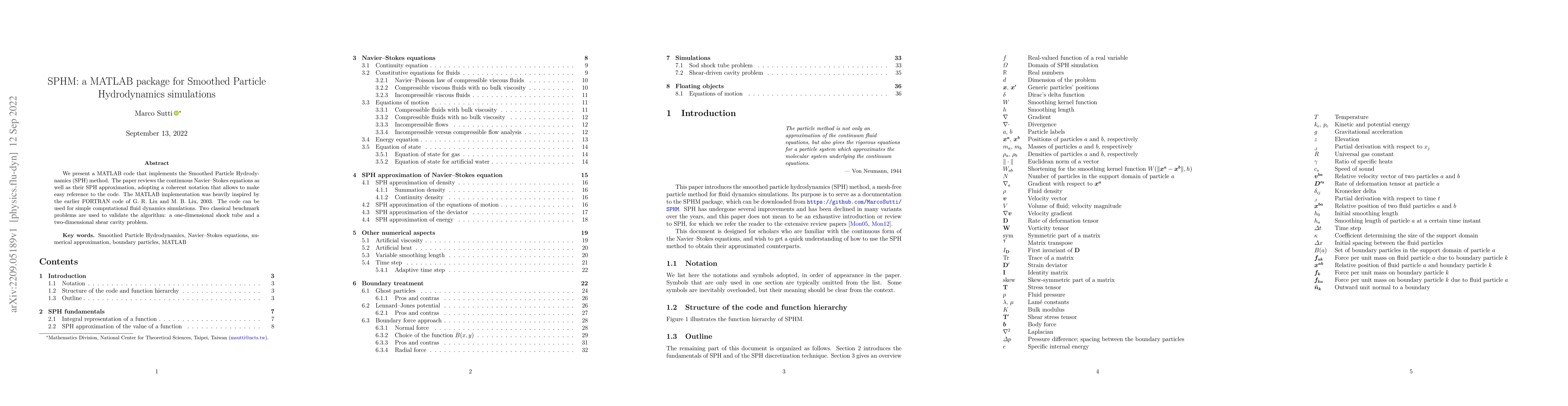 Thumbnail for SPHM: a MATLAB package for Smoothed Particle Hydrodynamics simulations