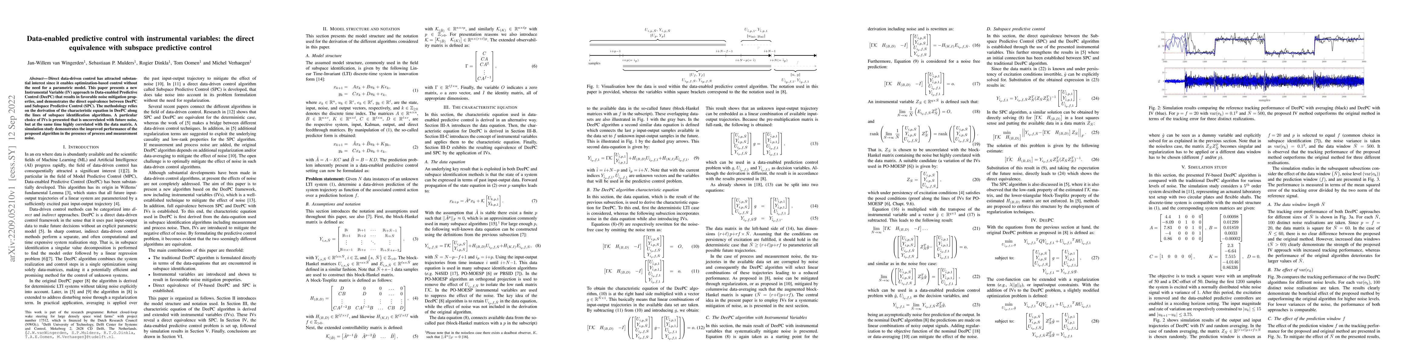 Thumbnail for Data-enabled predictive control with instrumental variables: the direct
  equivalence with subspace predictive control