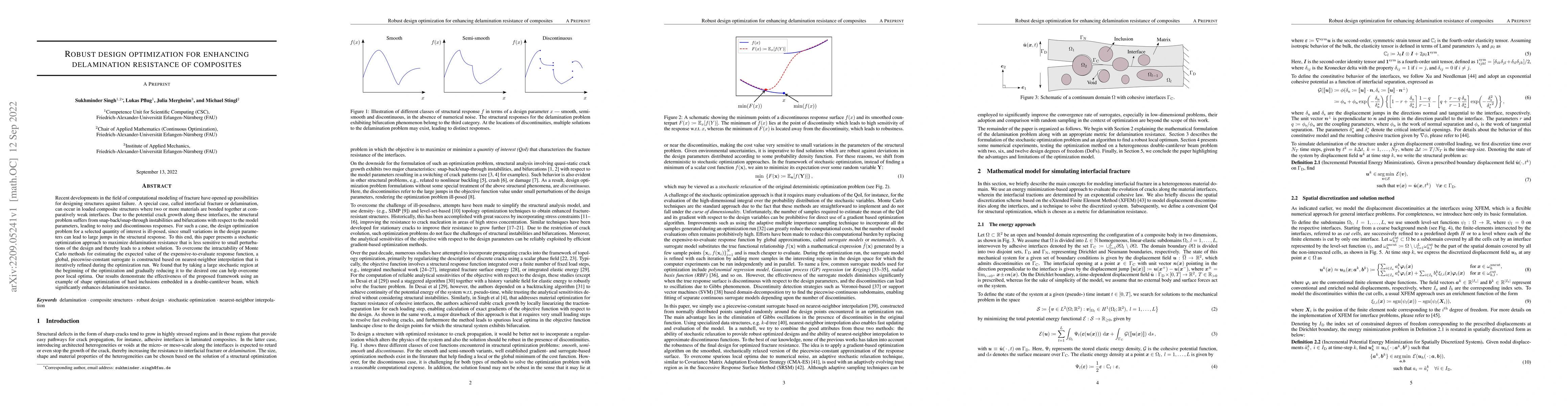 Thumbnail for Robust design optimization for enhancing delamination resistance of
  composites