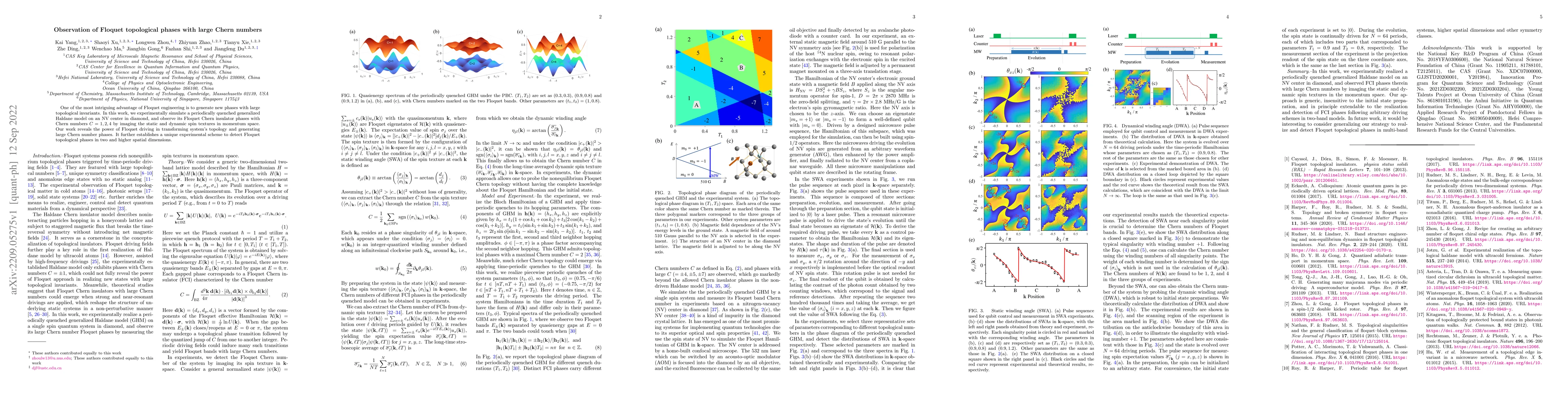 Thumbnail for Observation of Floquet topological phases with large Chern numbers