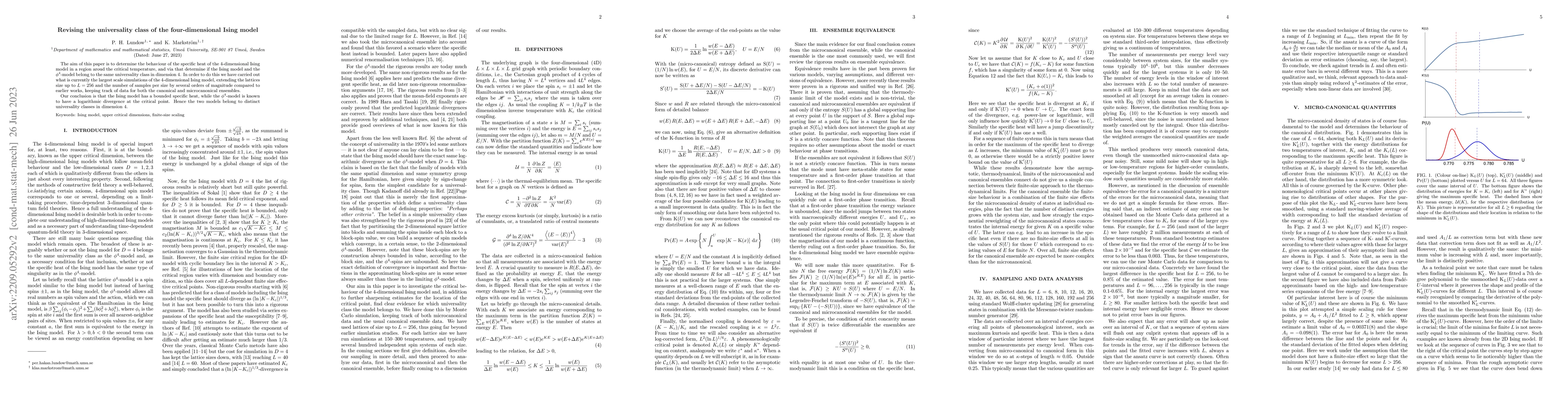 Thumbnail for Revising the universality class of the four-dimensional Ising model