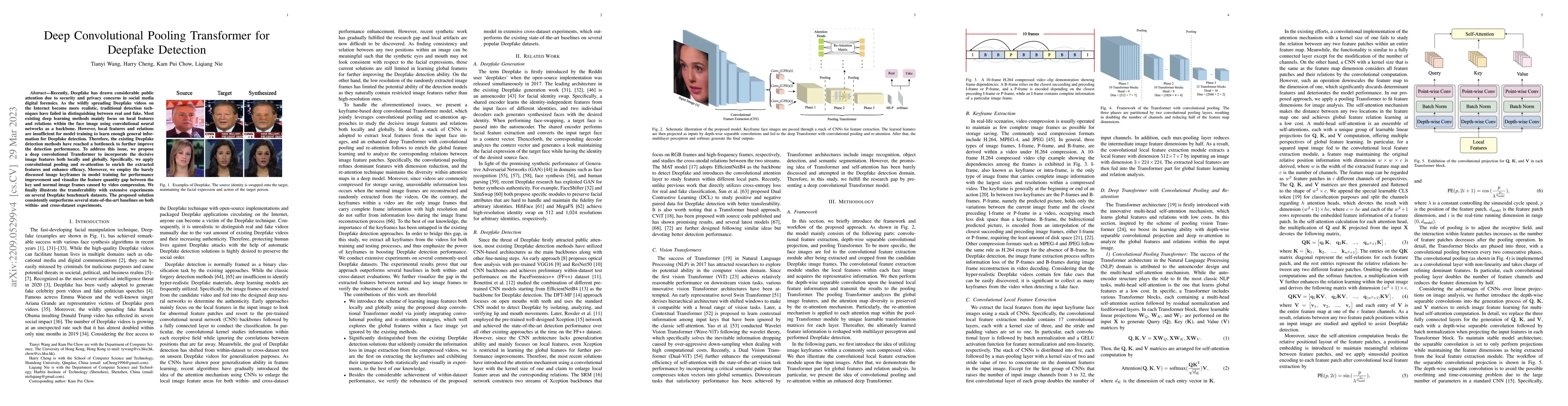 Thumbnail for Deep Convolutional Pooling Transformer for Deepfake Detection