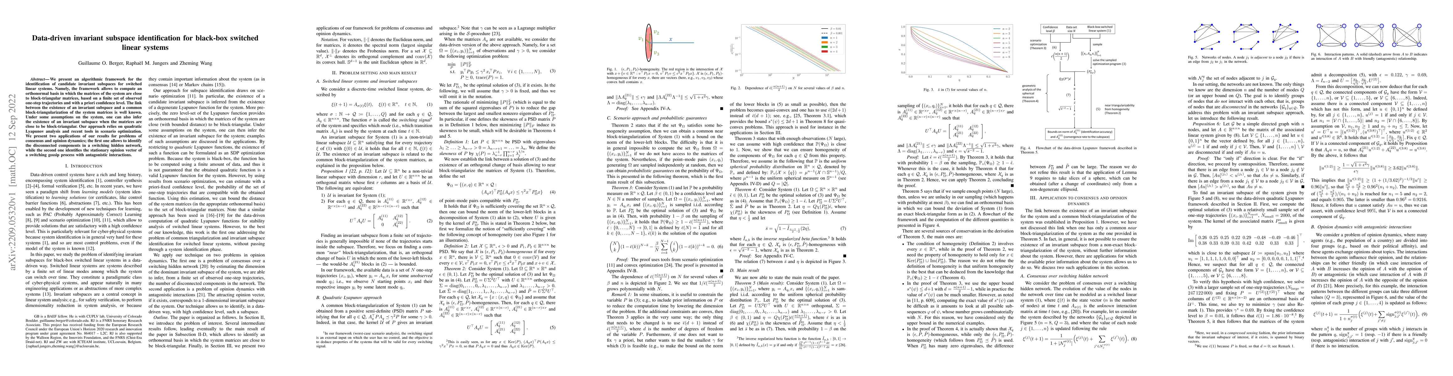 Thumbnail for Data-driven invariant subspace identification for black-box switched
  linear systems