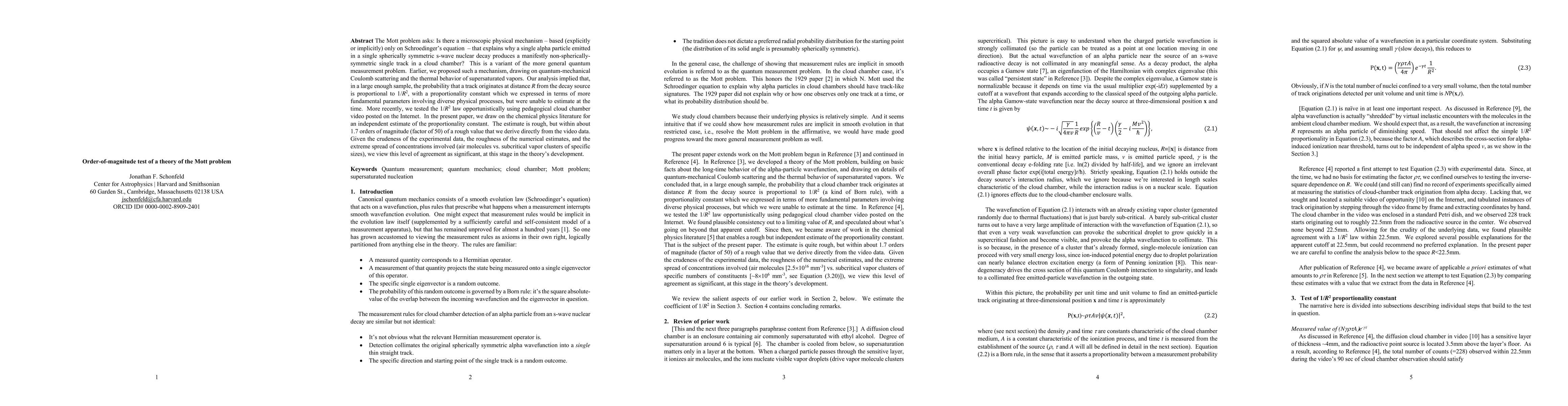 Thumbnail for Order-of-magnitude test of a theory of the Mott problem