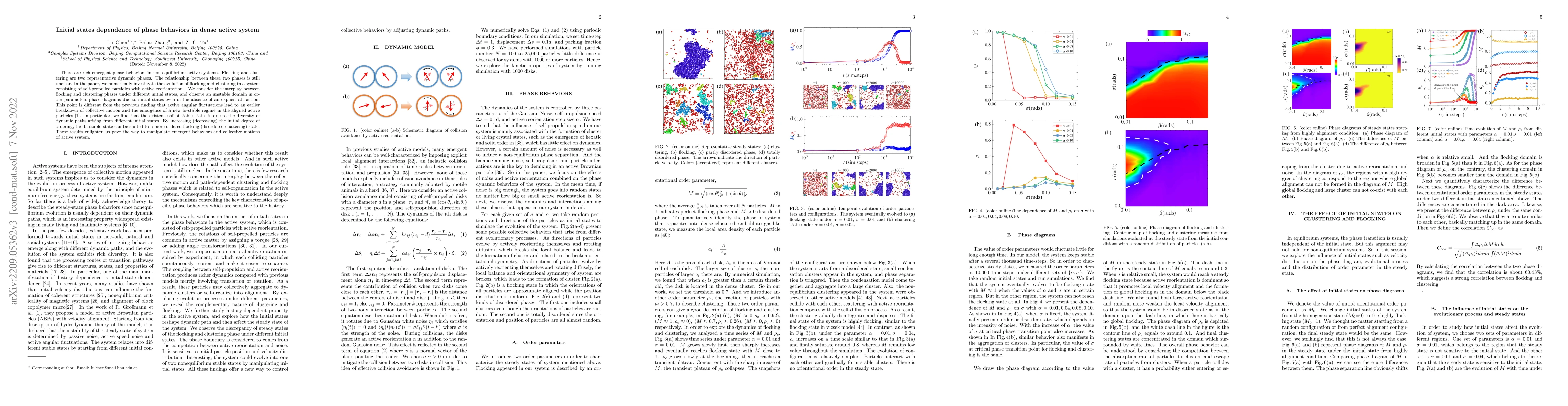 Thumbnail for Dynamic path dependence of phase behaviors in dense active system