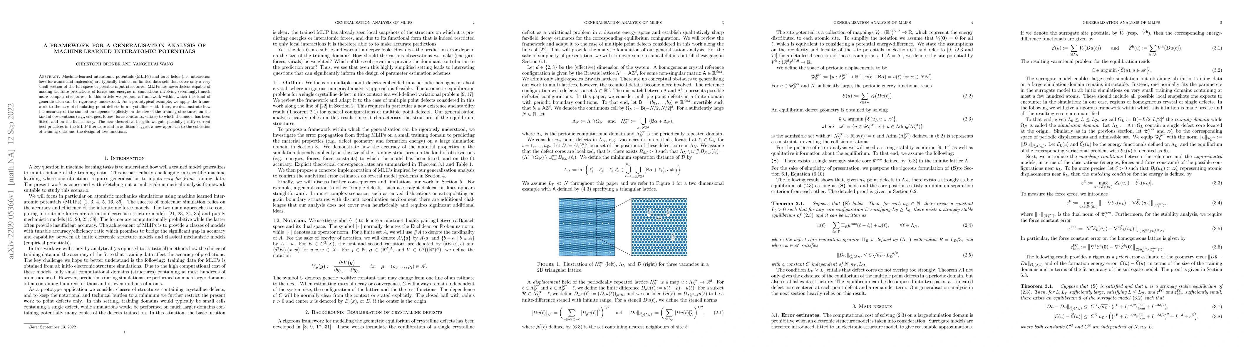Thumbnail for A framework for a generalisation analysis of machine-learned interatomic
  potentials
