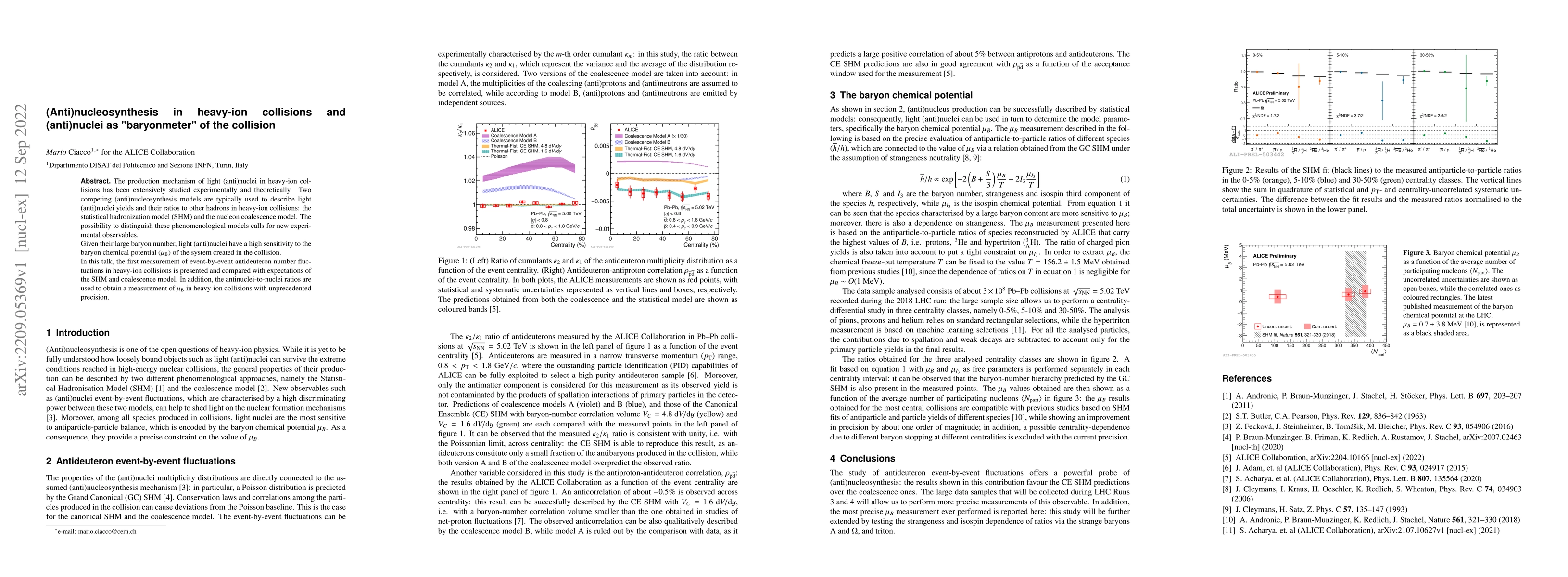 Thumbnail for (Anti)nucleosynthesis in heavy-ion collisions and (anti)nuclei as
  "baryonmeter" of the collision
