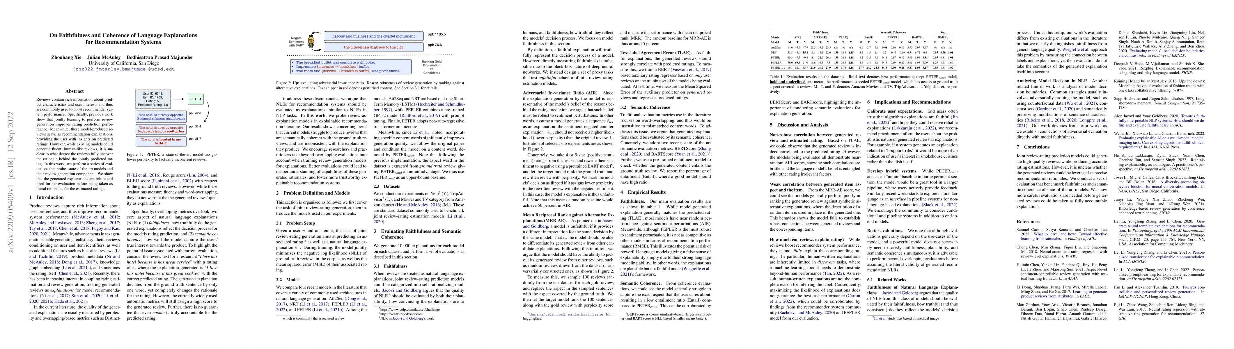 Thumbnail for On Faithfulness and Coherence of Language Explanations for
  Recommendation Systems