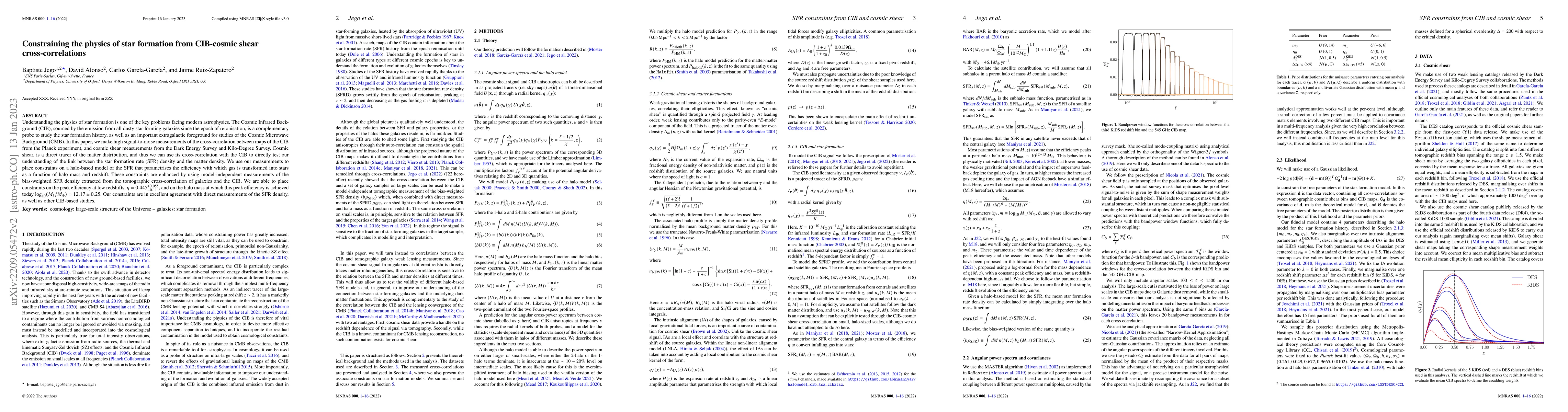 Thumbnail for Constraining the physics of star formation from CIB-cosmic shear
  cross-correlations