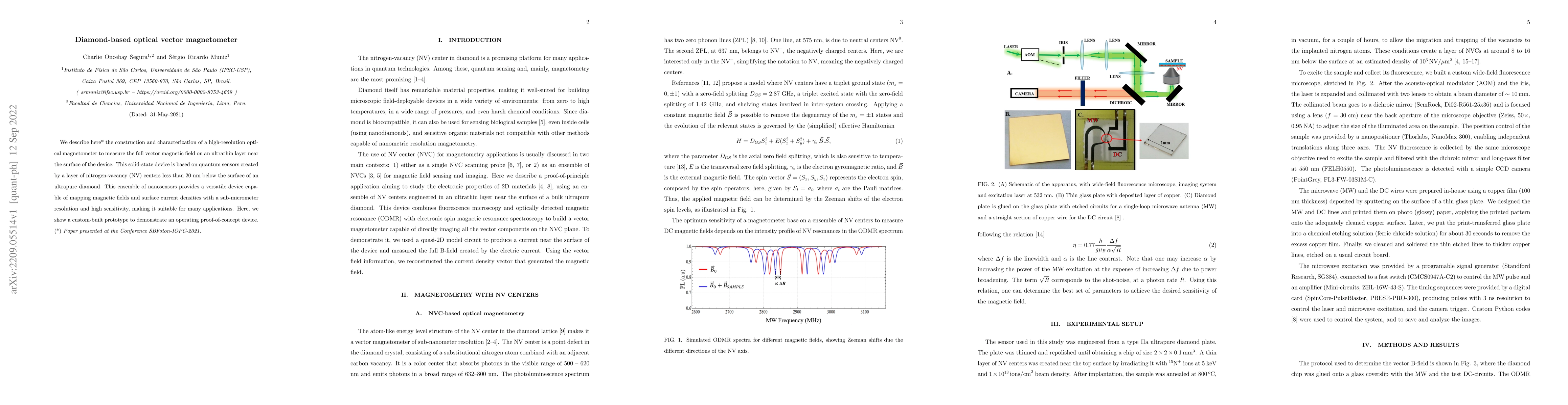 Thumbnail for Diamond-based optical vector magnetometer