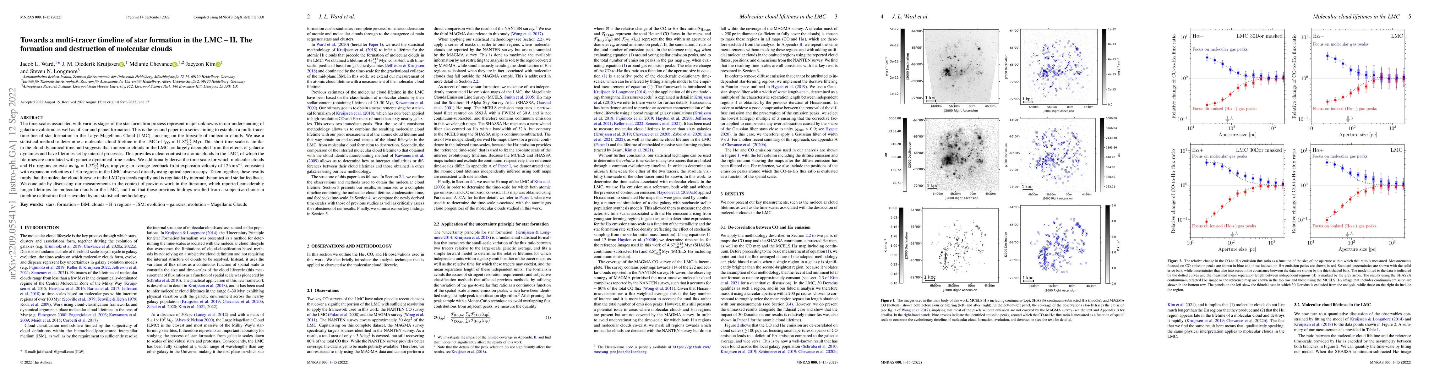 Thumbnail for Towards a multi-tracer timeline of star formation in the LMC -- II. The
  formation and destruction of molecular clouds