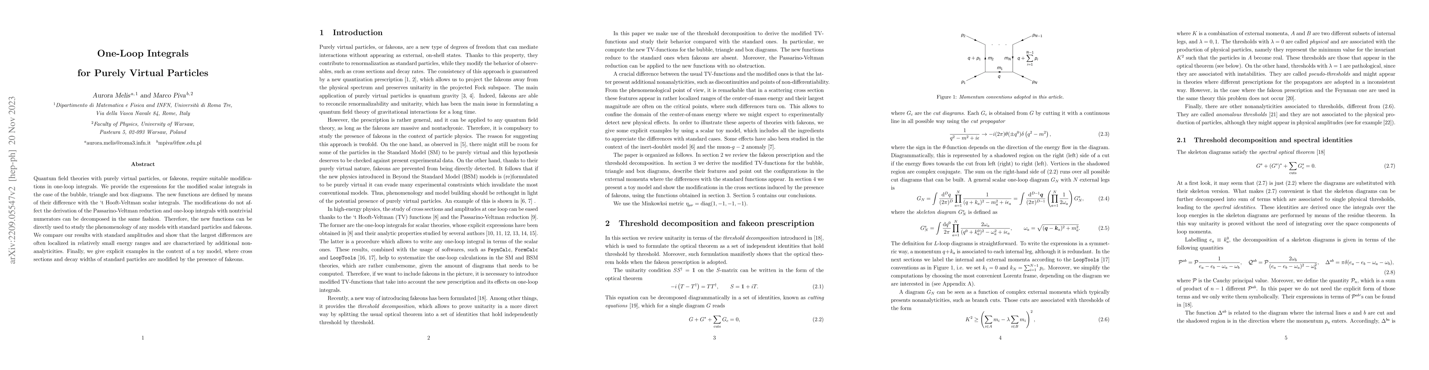 Thumbnail for One-Loop Integrals for Purely Virtual Particles