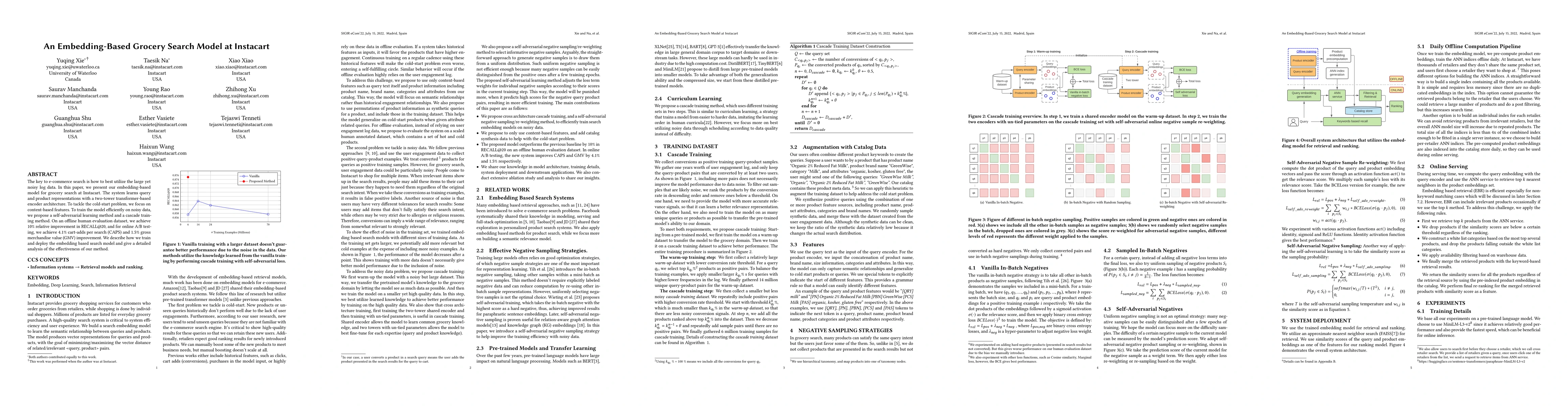 Thumbnail for An Embedding-Based Grocery Search Model at Instacart