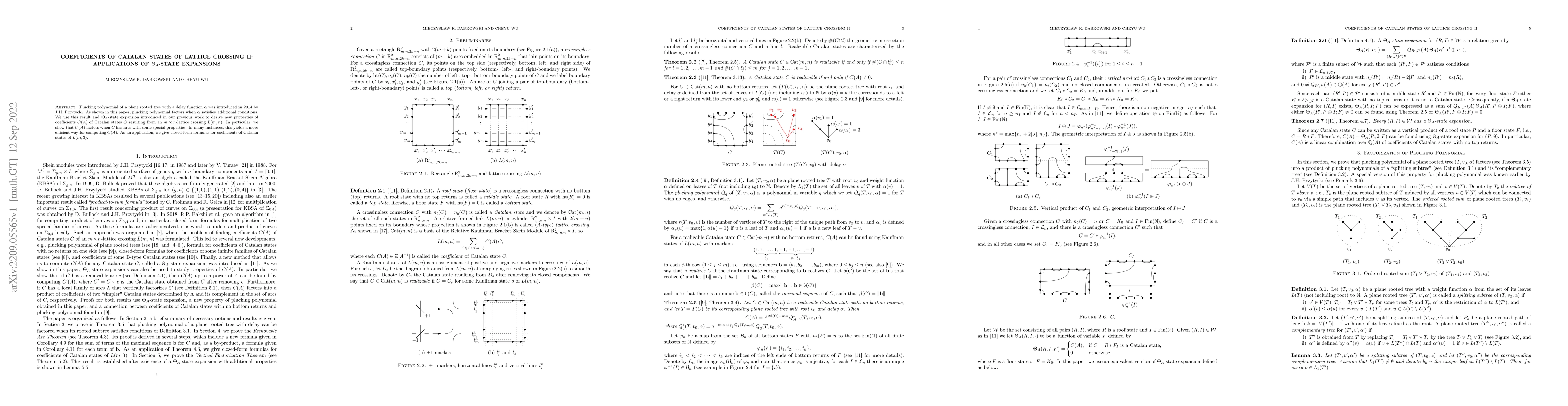 Thumbnail for Coefficients of Catalan States of Lattice Crossing II: Applications of
  $\Theta_{A}$-state Expansions