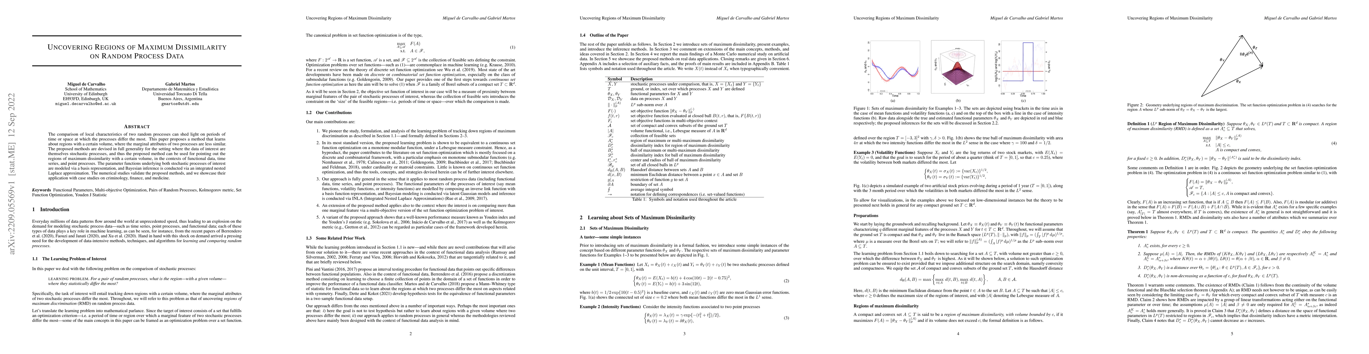 Thumbnail for Uncovering Regions of Maximum Dissimilarity on Random Process Data