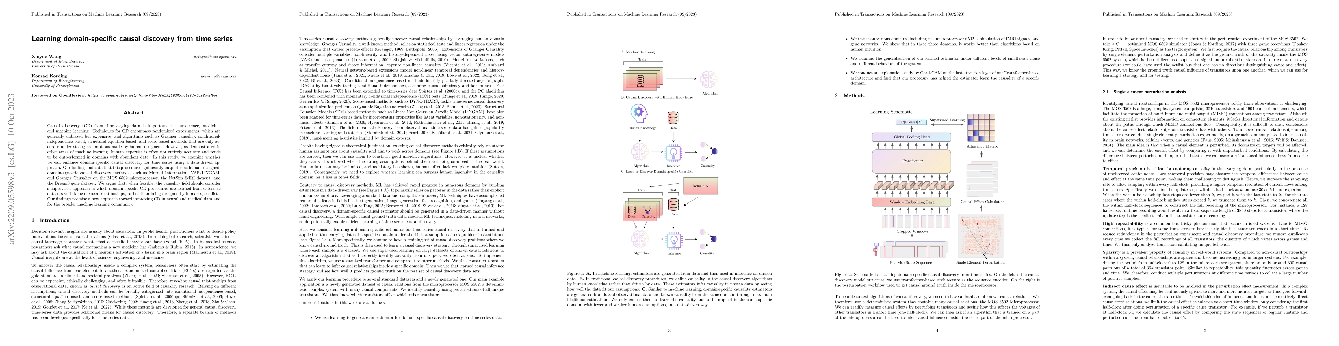 Thumbnail for Learning domain-specific causal discovery from time series