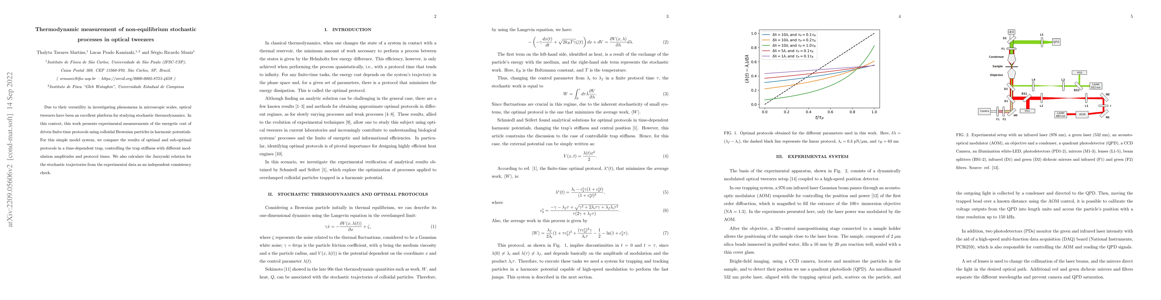 Thumbnail for Thermodynamic measurement of non-equilibrium stochastic processes in
  optical tweezers