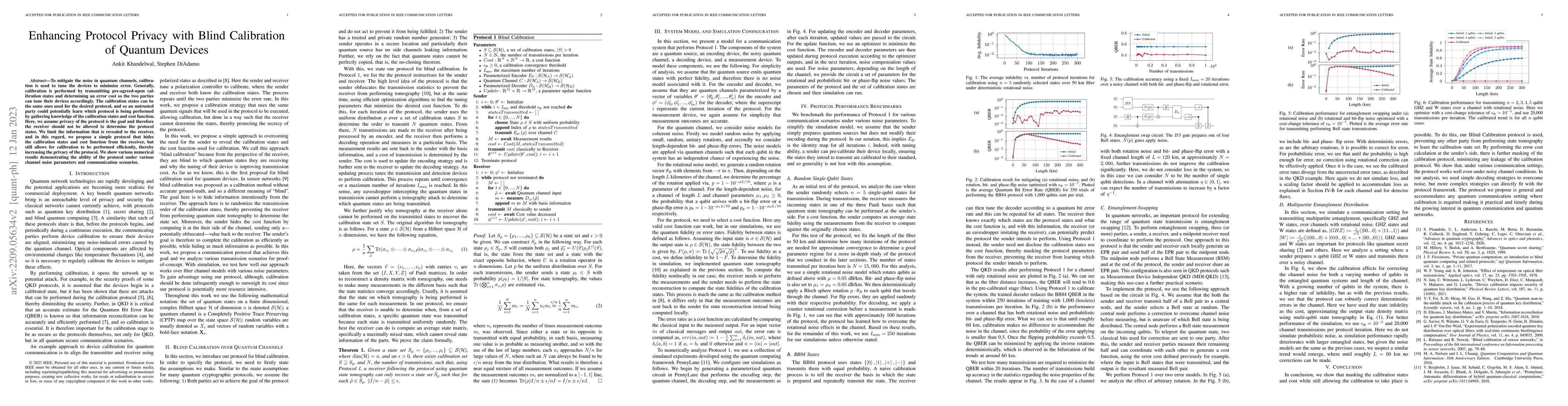 Thumbnail for Enhancing Protocol Privacy with Blind Calibration of Quantum Devices