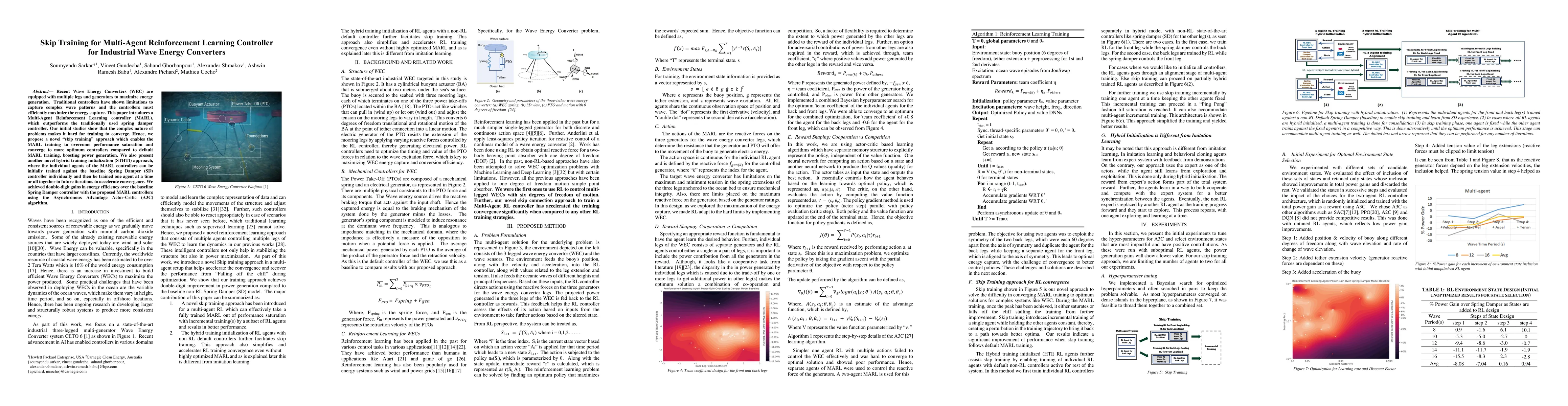 Thumbnail for Skip Training for Multi-Agent Reinforcement Learning Controller for
  Industrial Wave Energy Converters