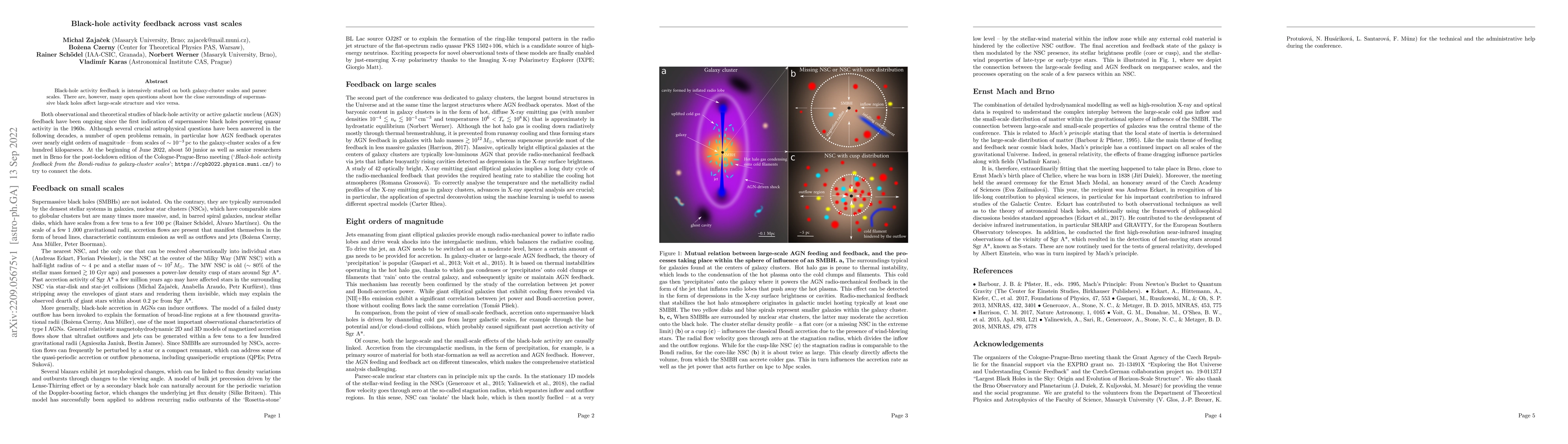 Thumbnail for Black-hole activity feedback across vast scales