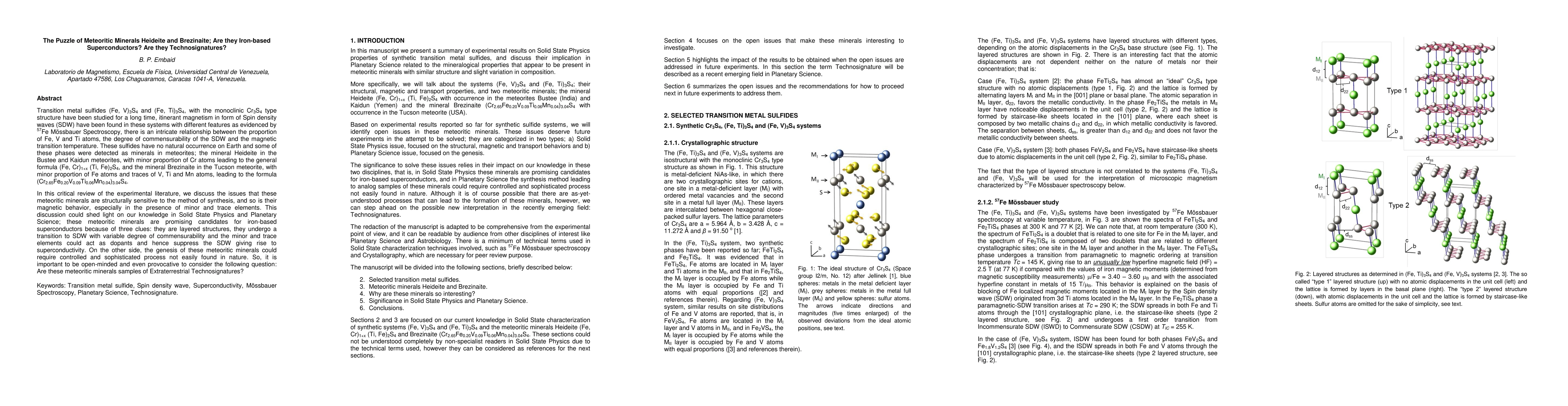 Thumbnail for The Puzzle of Meteoritic Minerals Heideite and Brezinaite; Are they
  Iron-based Superconductors? Are they Technosignatures?