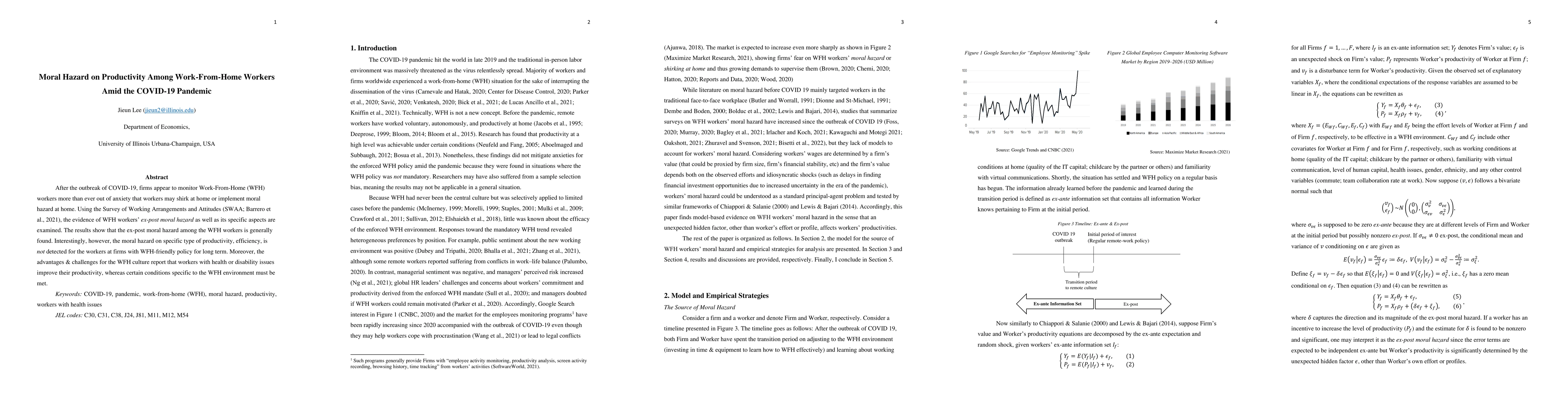 Thumbnail for Moral Hazard on Productivity Among Work-From-Home Workers Amid the
  COVID-19 Pandemic