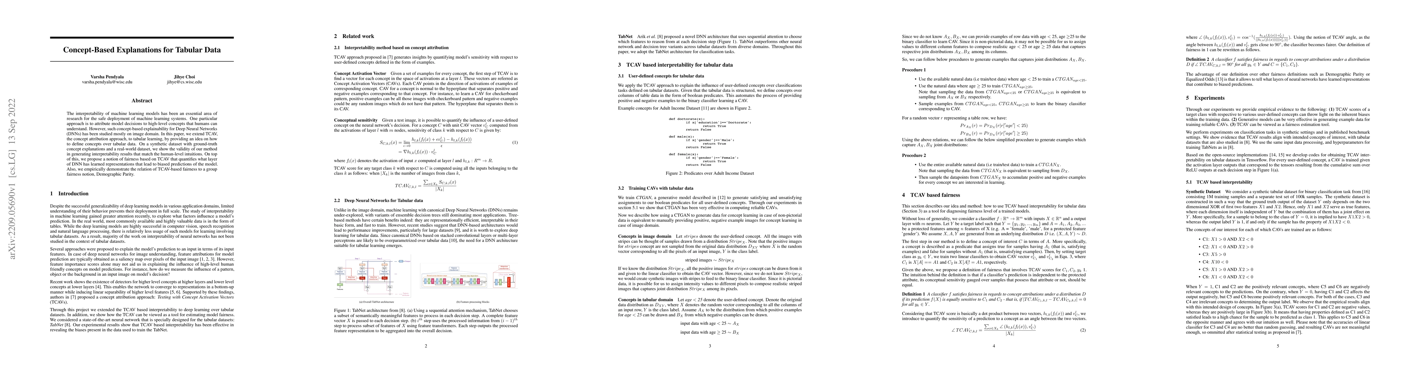 Thumbnail for Concept-Based Explanations for Tabular Data