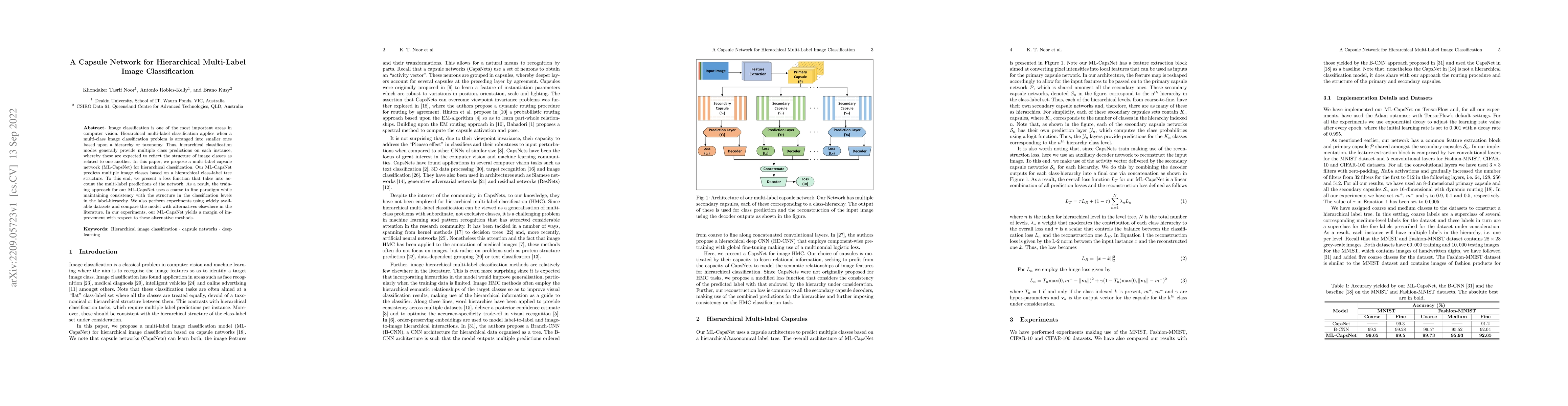 Thumbnail for A Capsule Network for Hierarchical Multi-Label Image Classification