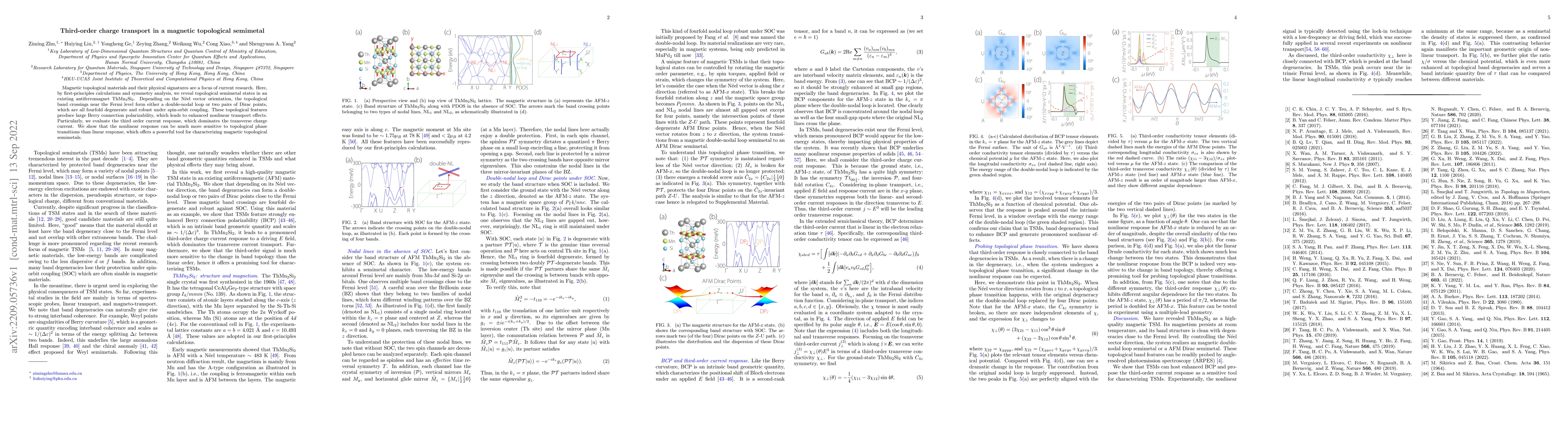 Thumbnail for Third-order charge transport in a magnetic topological semimetal