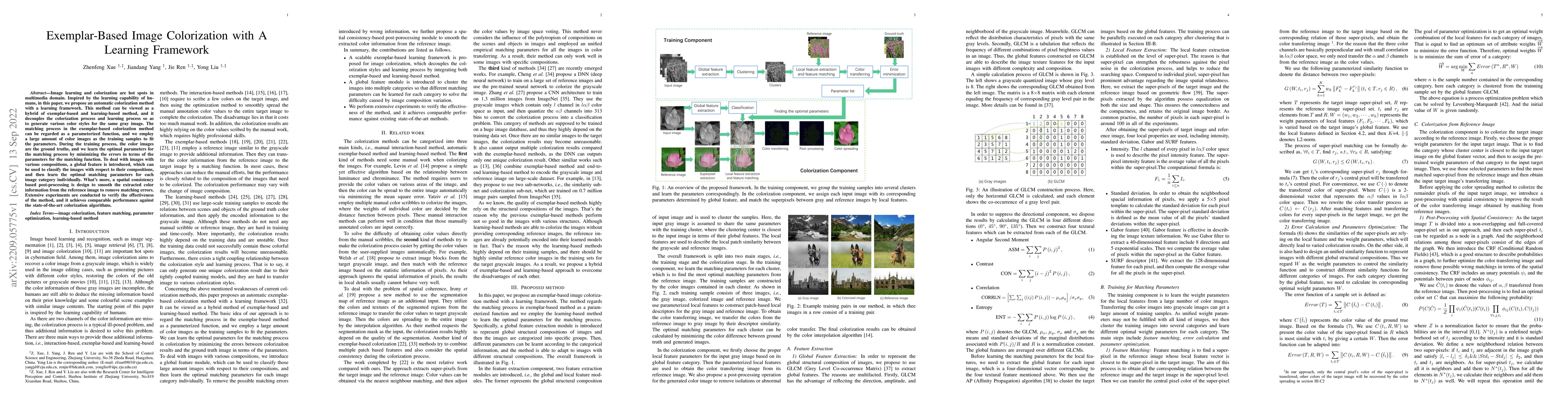 Thumbnail for Exemplar-Based Image Colorization with A Learning Framework