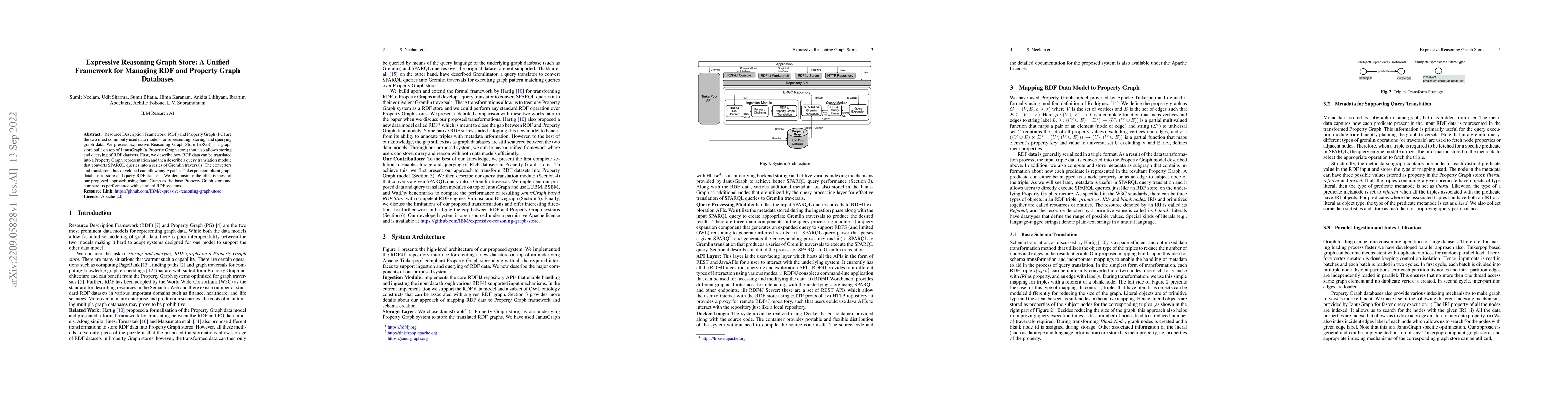 Thumbnail for Expressive Reasoning Graph Store: A Unified Framework for Managing RDF
  and Property Graph Databases