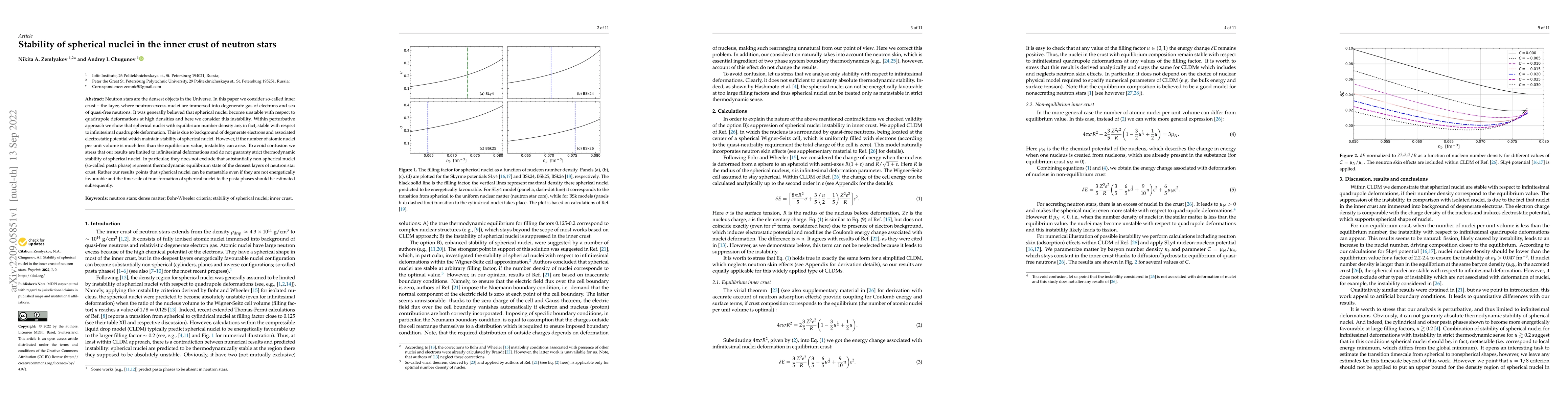 Thumbnail for Stability of spherical nuclei in the inner crust of neutron stars