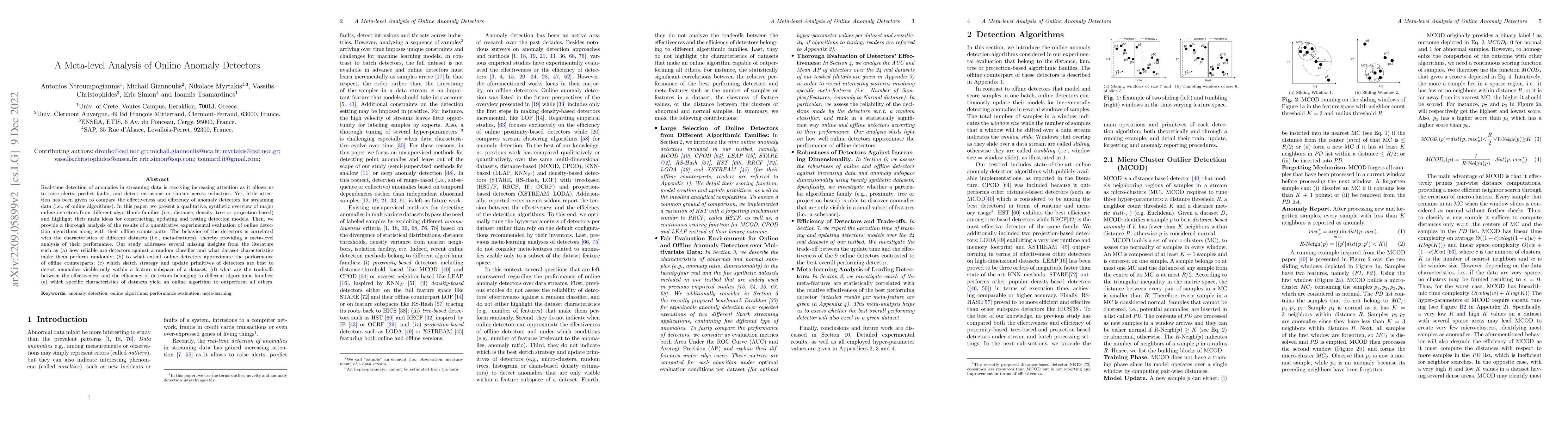 Thumbnail for A Meta-level Analysis of Online Anomaly Detectors