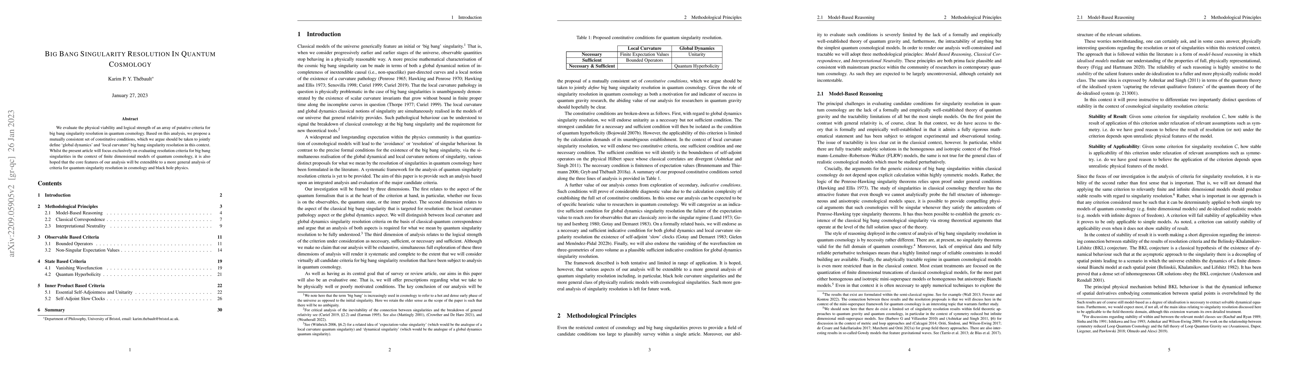 Thumbnail for Big Bang Singularity Resolution In Quantum Cosmology