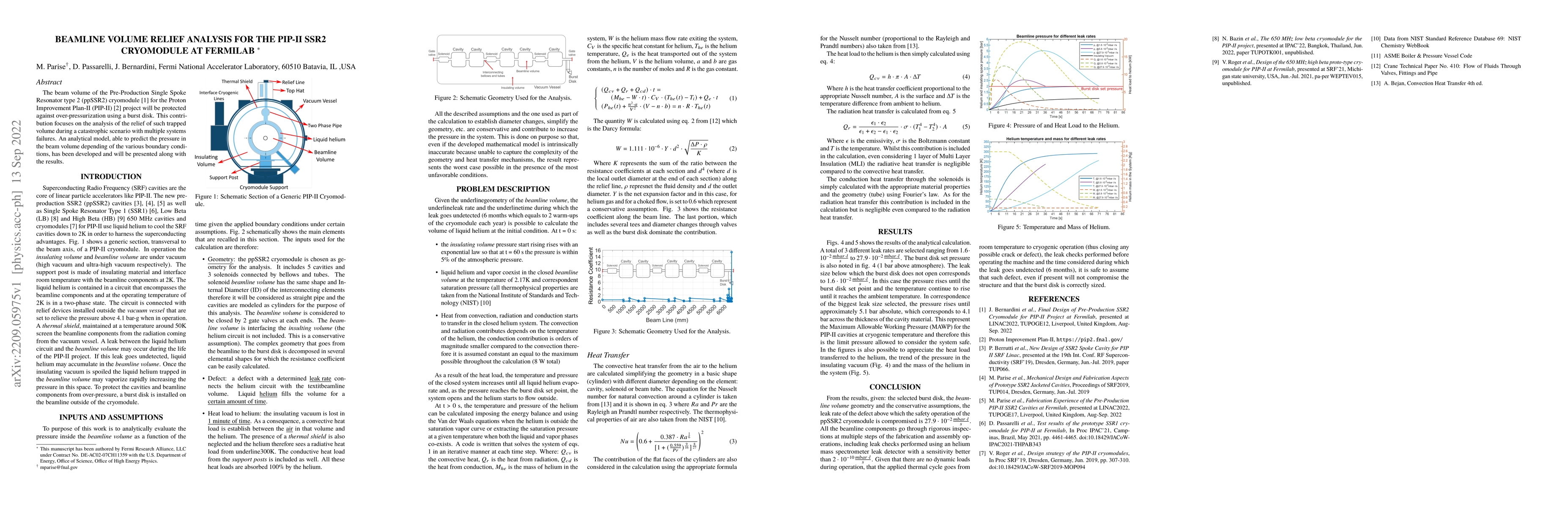 Thumbnail for Beamline Volume Relief Analysis for the PIP-II SSR2 Cryomodule at
  Fermilab