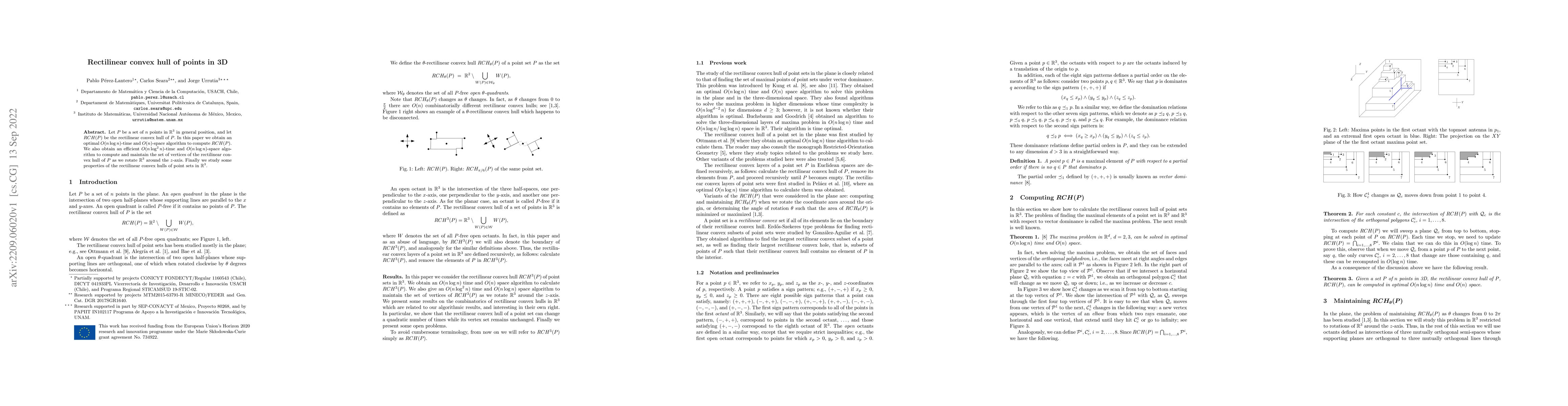 Thumbnail for Rectilinear Convex Hull of Points in 3D
