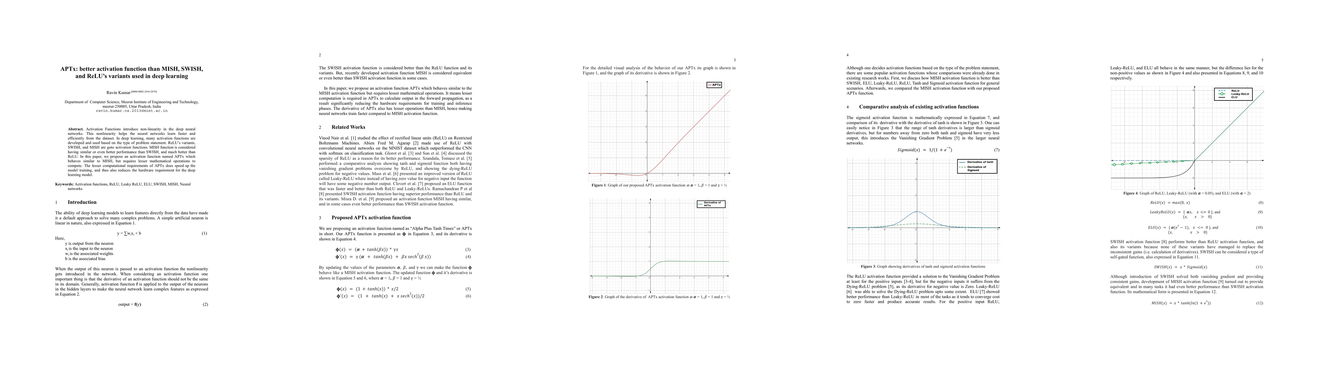 Thumbnail for APTx: better activation function than MISH, SWISH, and ReLU's variants
  used in deep learning