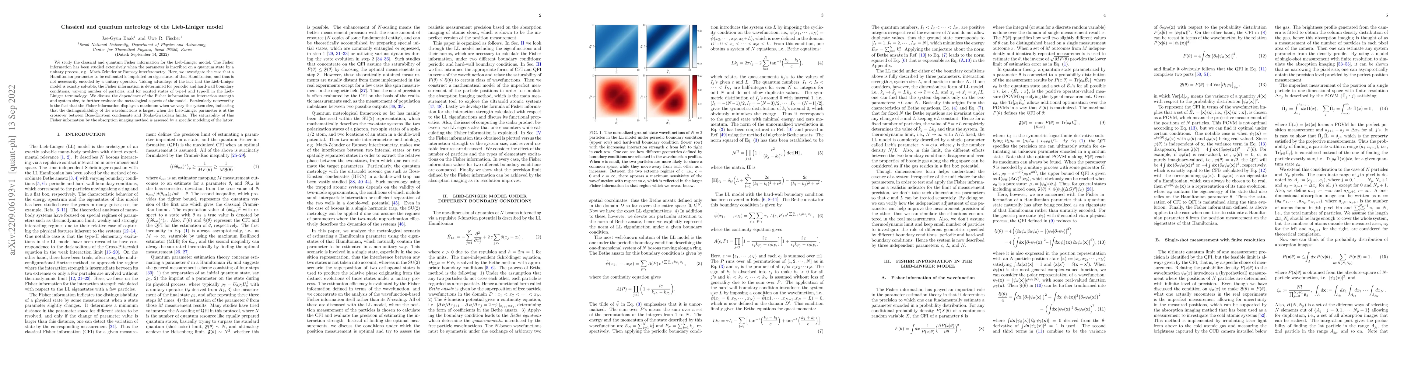 Thumbnail for Classical and quantum metrology of the Lieb-Liniger model