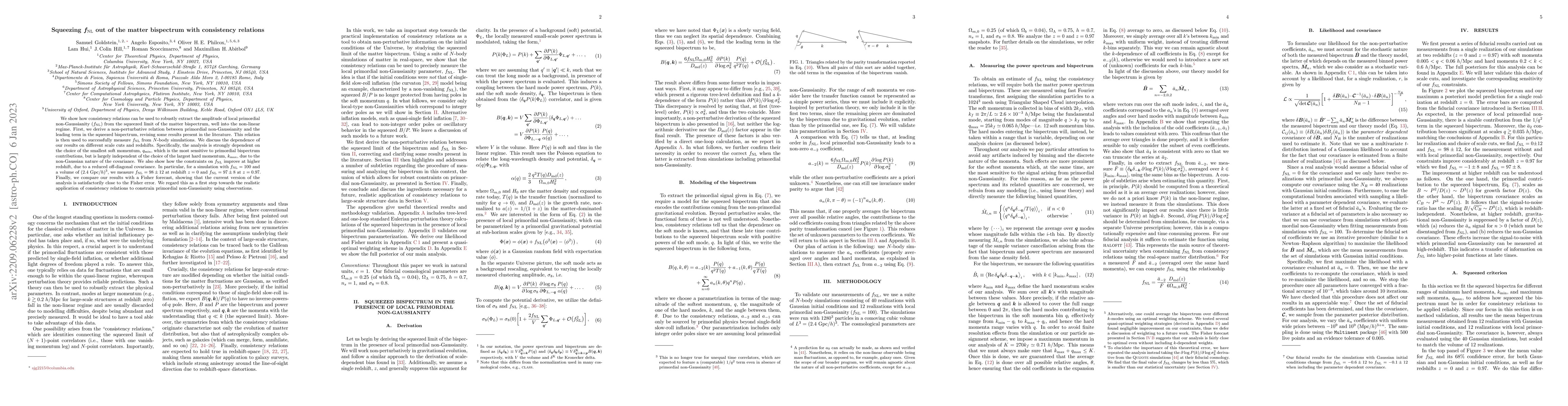 Thumbnail for Squeezing $f_{\rm NL}$ out of the matter bispectrum with consistency
  relations