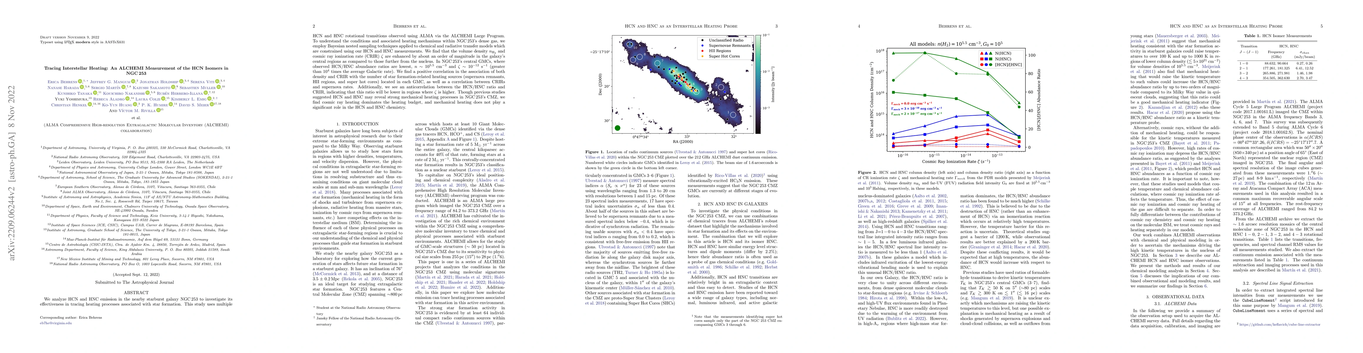 Thumbnail for Tracing Interstellar Heating: An ALCHEMI Measurement of the HCN Isomers
  in NGC 253