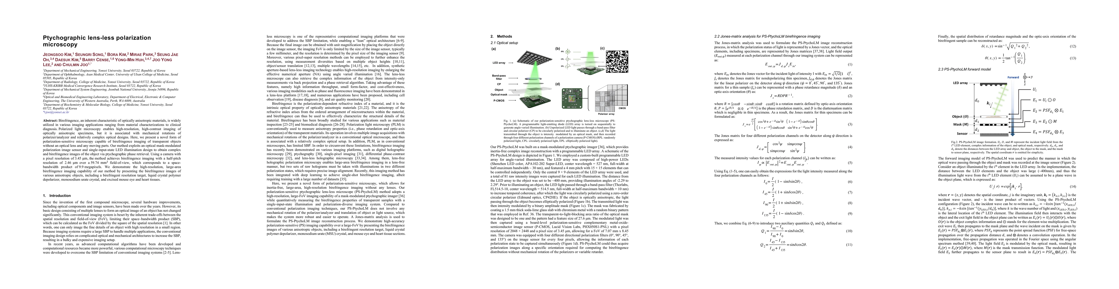 Thumbnail for Ptychographic lens-less polarization microscopy