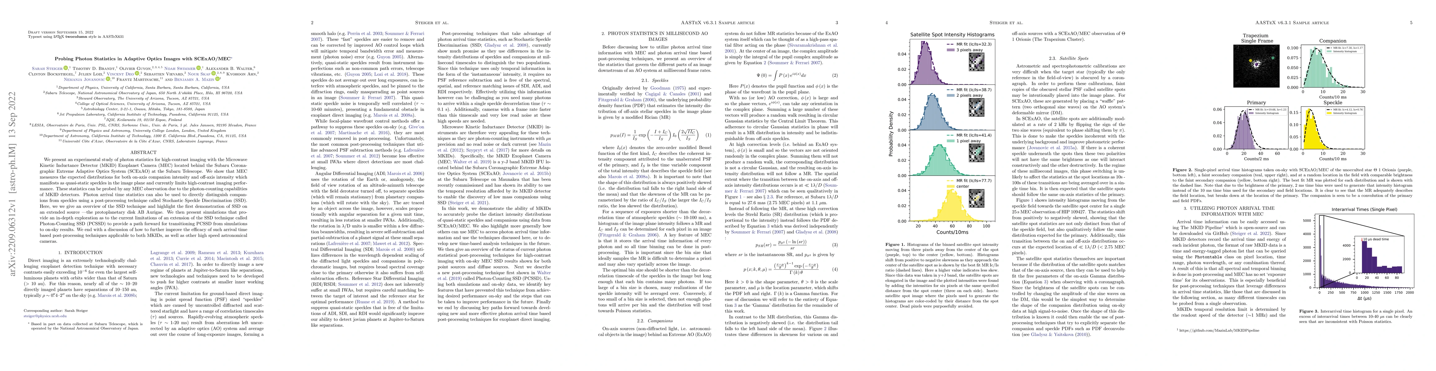 Thumbnail for Probing Photon Statistics in Adaptive Optics Images with SCExAO/MEC